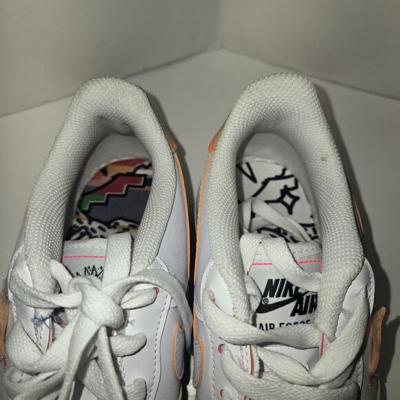 Nike Air Force 1 LV8 GS Doodles Drawing White Shoes DV1366-111 Size 6.5Y Retro - Picture 7 of 14